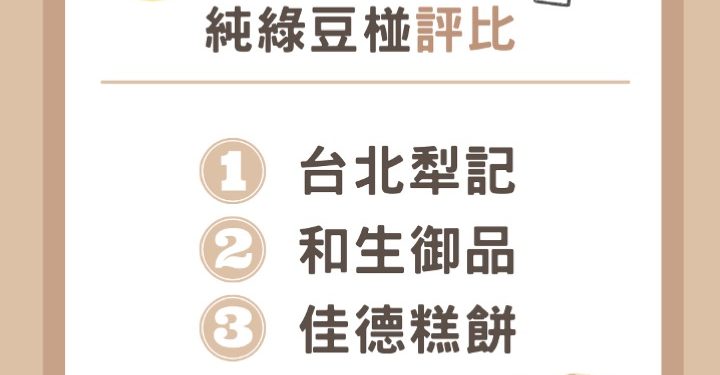 純綠豆椪名店評比與介紹
