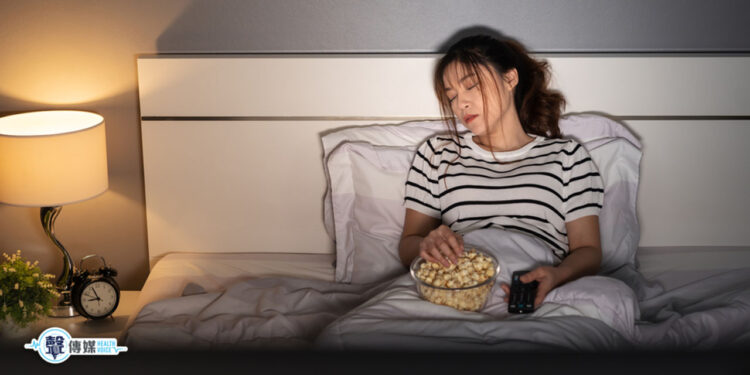 睡眠品質差, 看電視, 睡覺